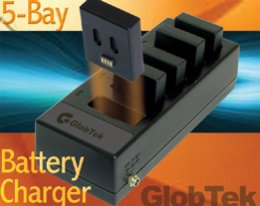 Battery Pack and 5-Bay Battery Charger System for Mobile Handheld Equipment Applications Battery Pack and 5-Bay Battery Charger System for Mobile Handheld Equipment Applications